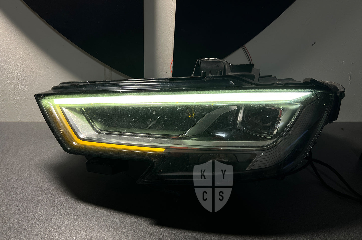Audi A3 S3 RS3 (8V) Headlight Refurbishment & Repair From Burnt Yellowing LED DRL