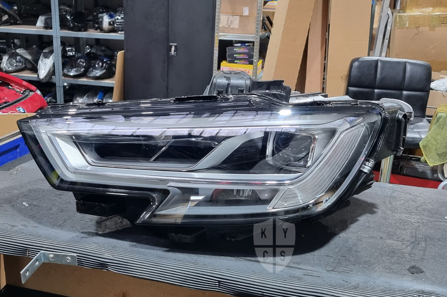 Audi A3 S3 RS3 8V headlight lens replacement and repair service with a 2 year warranty