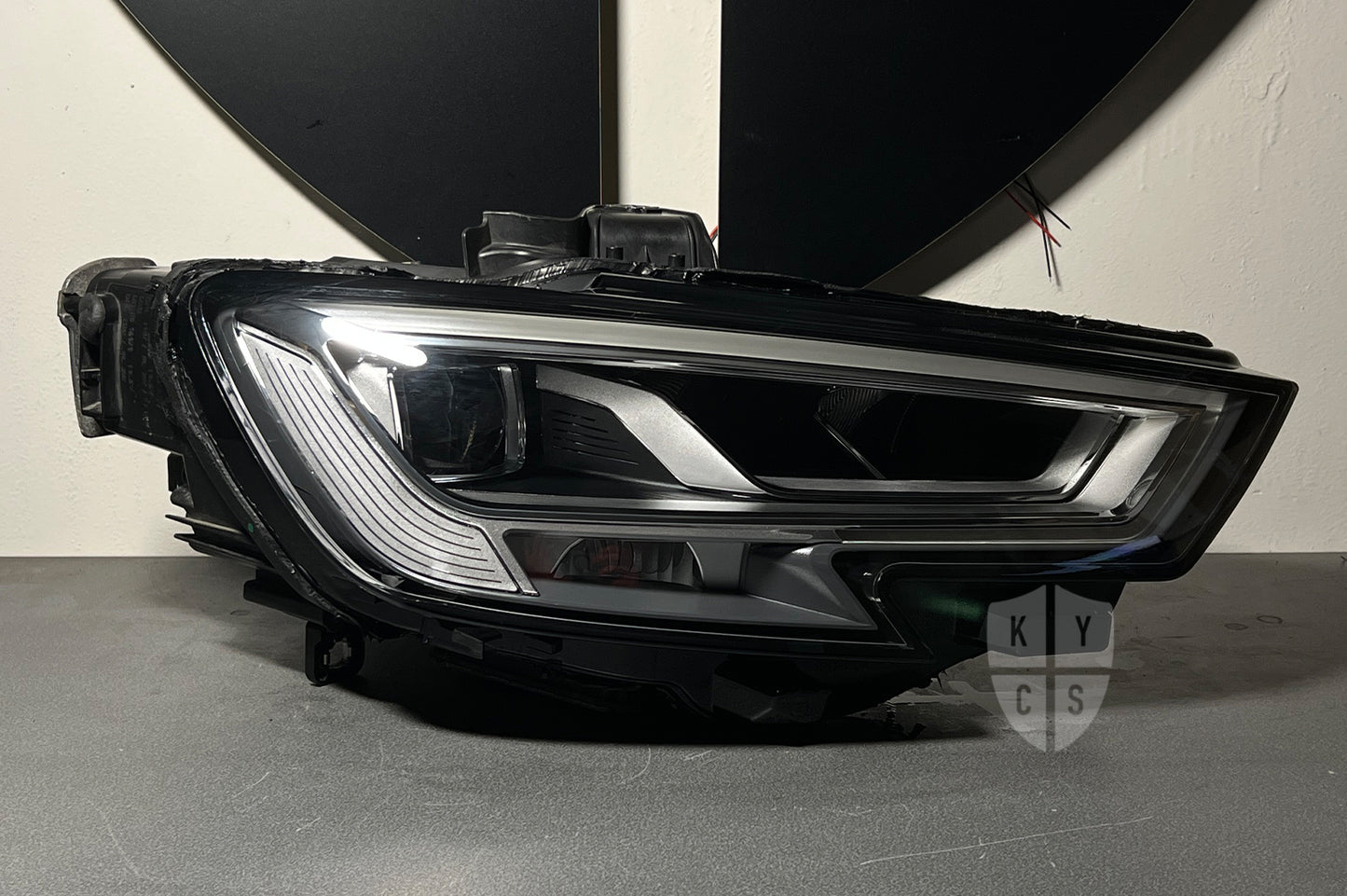 Audi A3 S3 RS3 8V headlight lens replacement for yellowed, scratched or cracked lenses