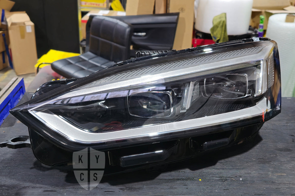 New replacement headlight lens for Audi A5 S5 RS5 F5 facelift (2020 to 2024): headlight lens replacement for cracked, yellowed or damaged lenses, headlight repair