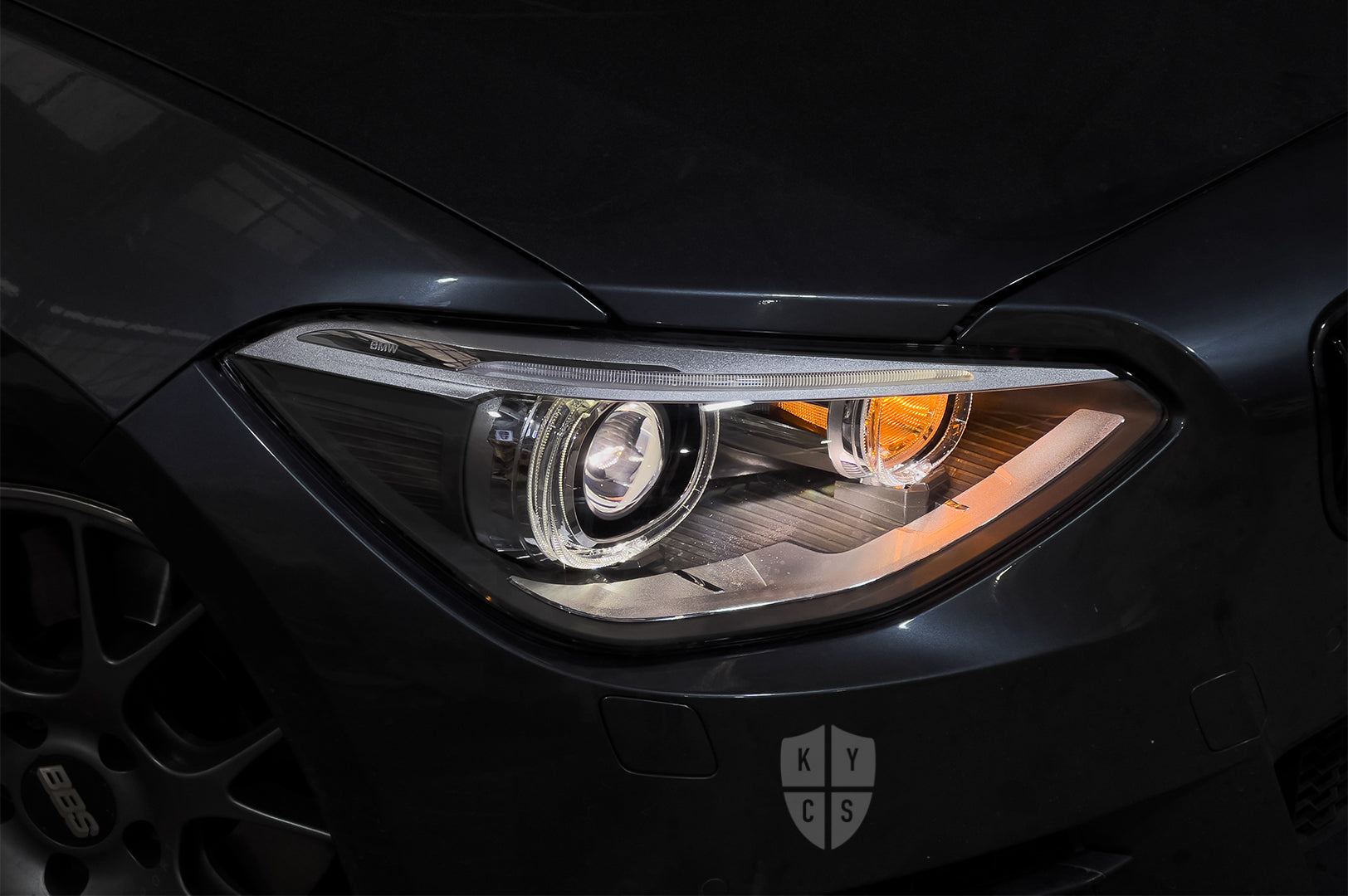 美品/破損無 BMW 1シリーズ F20 F21 LED ヘッドライト 左 左側 7471341