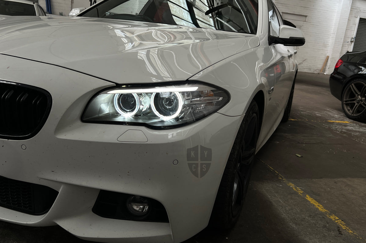 BMW 5 Series F10 F11 F07 Headlight Refurbishment & Repair From Water Damage