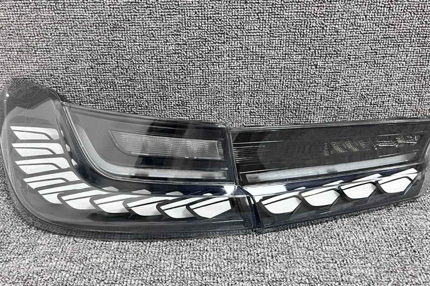 BayOptiks - BMW G20 3 Series & M3 Tail Lights - Sequential OLED GTS Style (White)