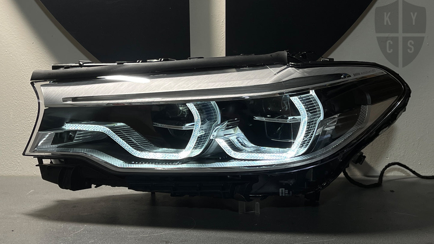 BMW 5 Series & M5 (G30 G31 F90) Headlight Refurbishment & Repair From Burnt/Yellowing Failed LED DRL