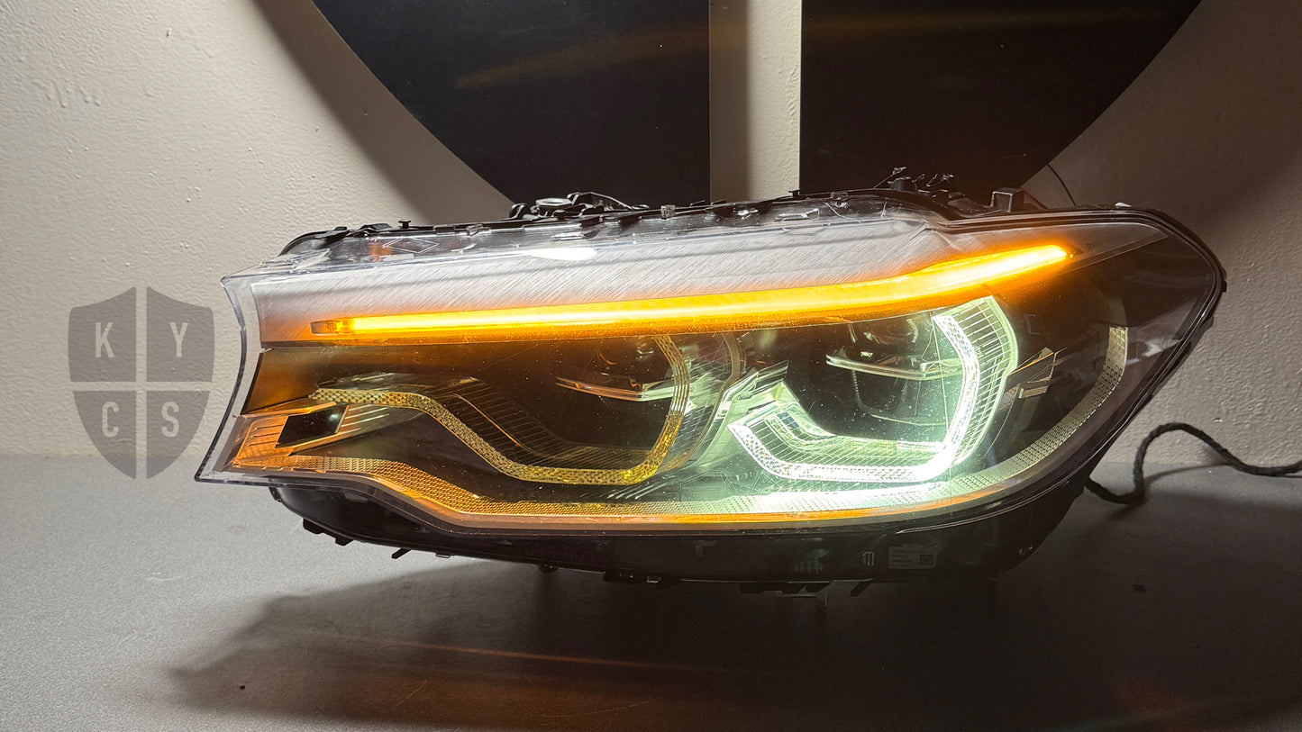 BMW 5 Series & M5 (G30 G31 F90) Headlight Refurbishment & Repair From Burnt/Yellowing Failed LED DRL