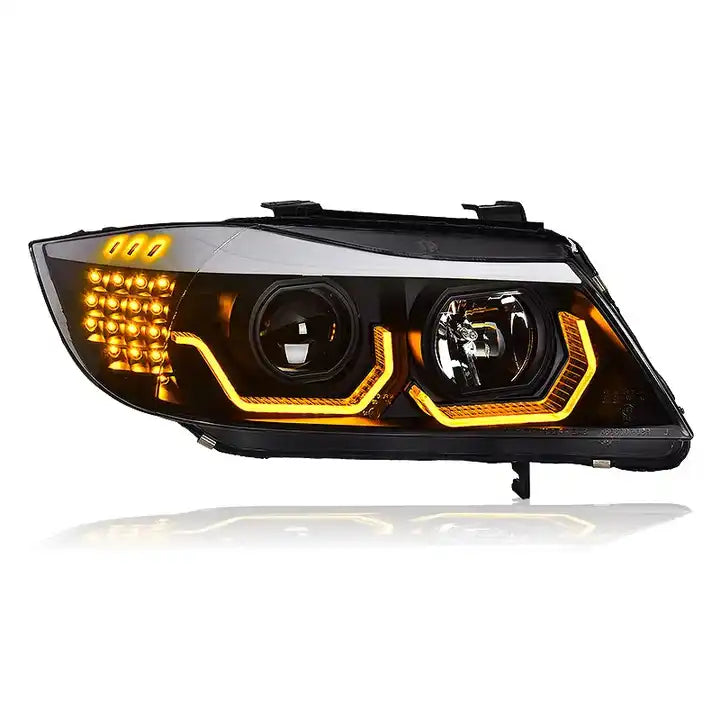 BMW 3 Series (E90 E91) - Complete Replacement Angel Eye Headlights