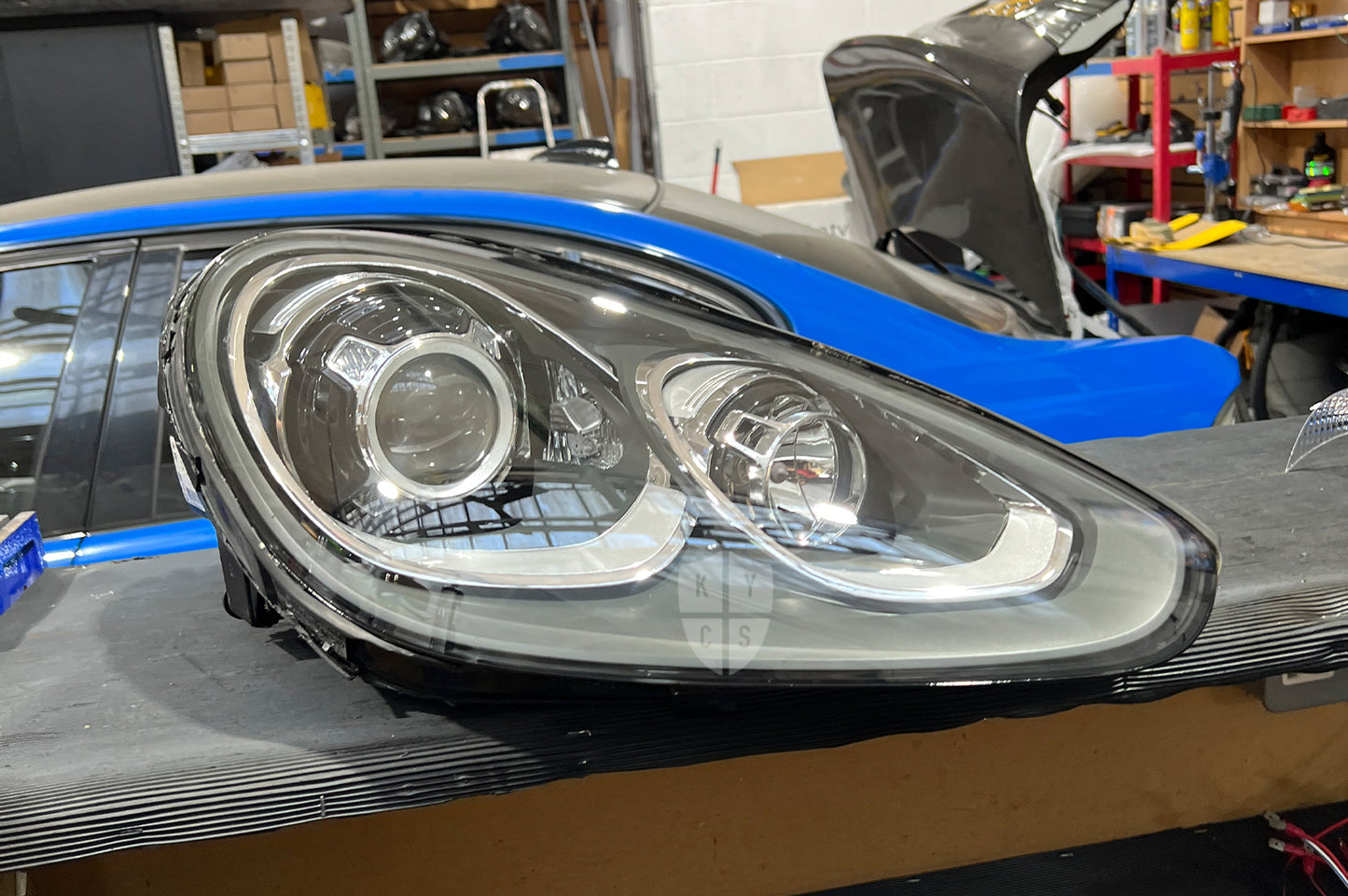 958.2 Xenon Headlight After Repair