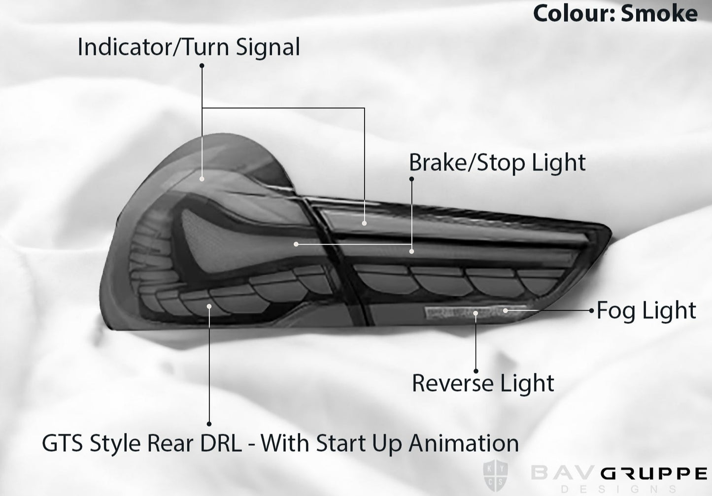 BMW M6 & 6 Series F06/F12/F13 GTS Style OLED Tail Lights - PREORDER