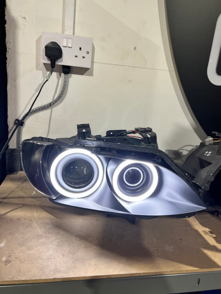 Prebuilt - E9x M3, E92/E93 Pre LCI (KYCS Full Circle Switchback Angel Eyes)