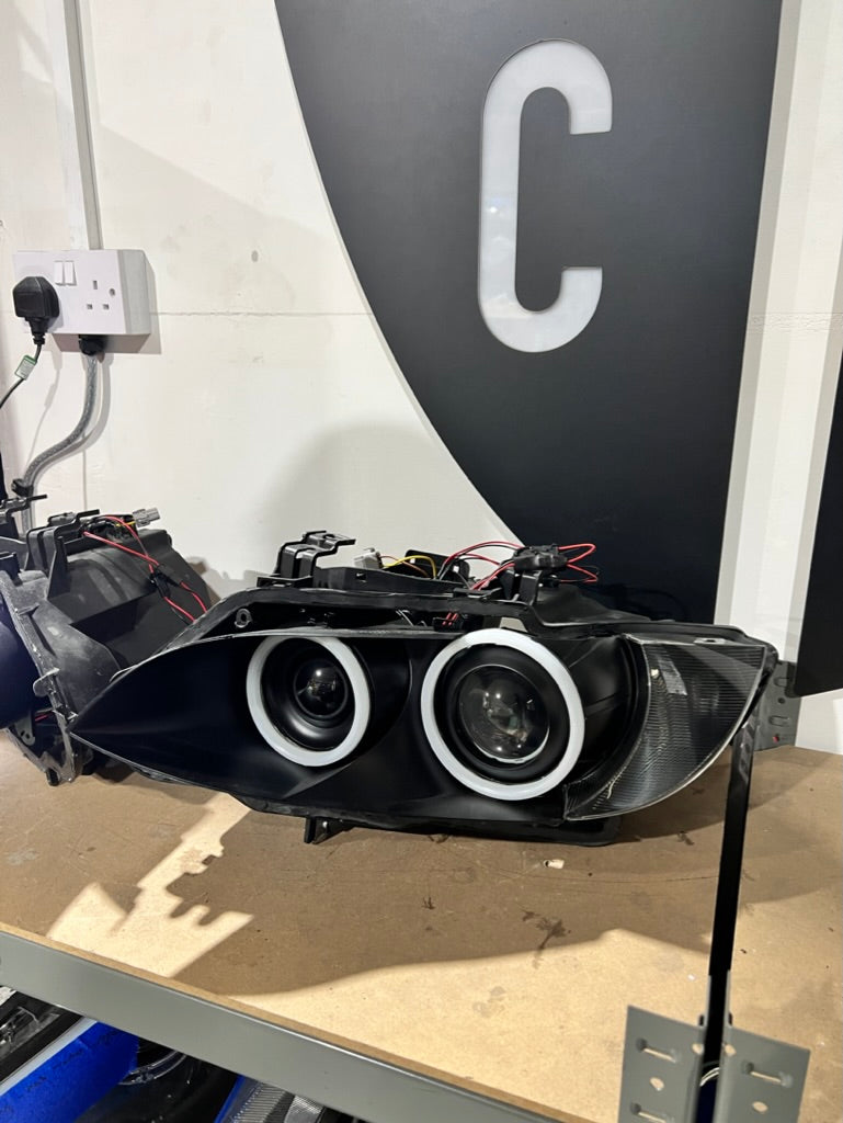 Prebuilt - E9x M3, E92/E93 Pre LCI (KYCS Full Circle Switchback Angel Eyes)