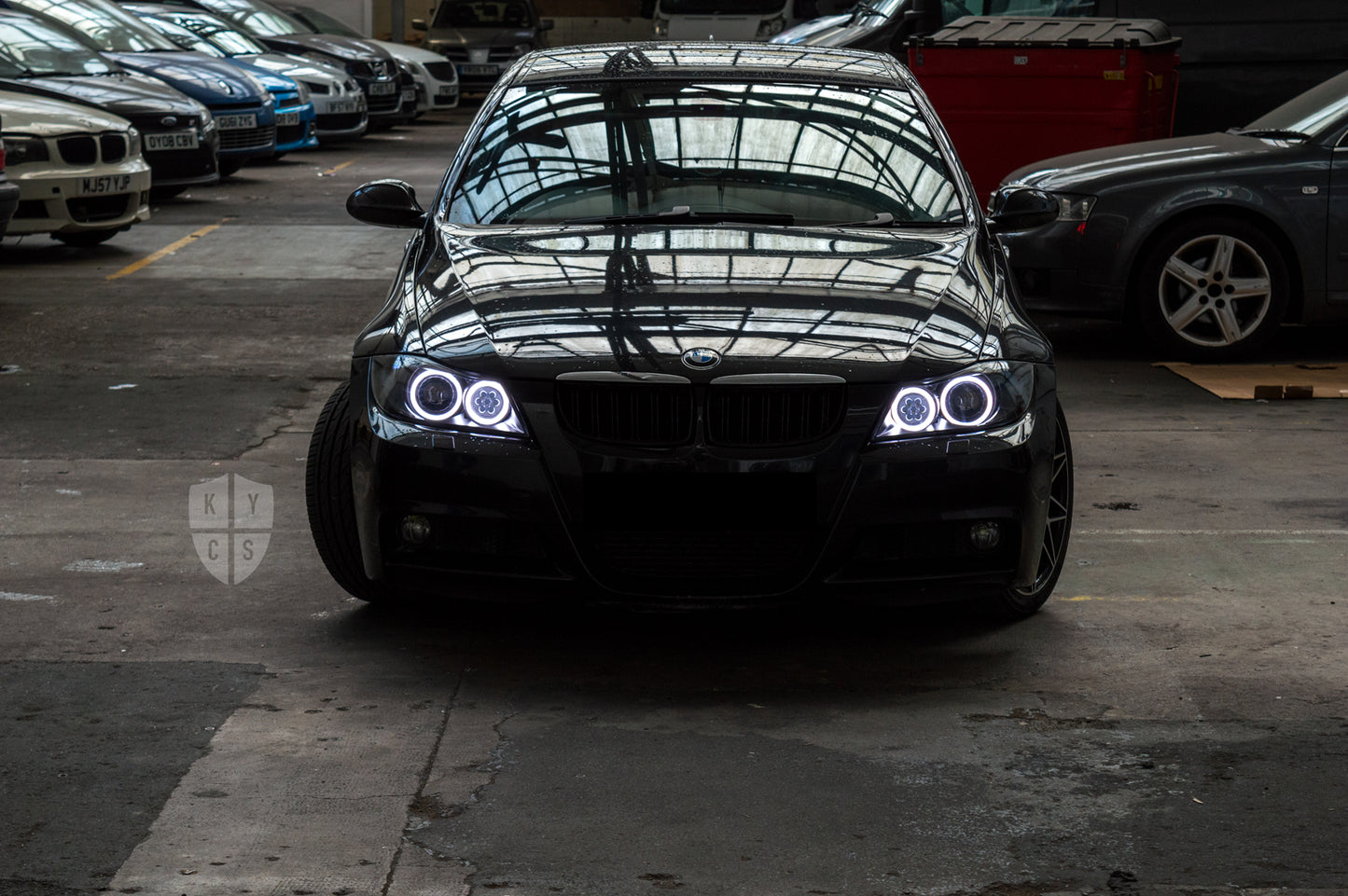Headlight options on the above vehicle: KYCS (white) angel eyes | Modern blackout | Bi-LED 2.5" projector with LED bulb | Upgraded high beam (high beam LED unit array style) | New headlight plastic lenses/covers | LED indicators