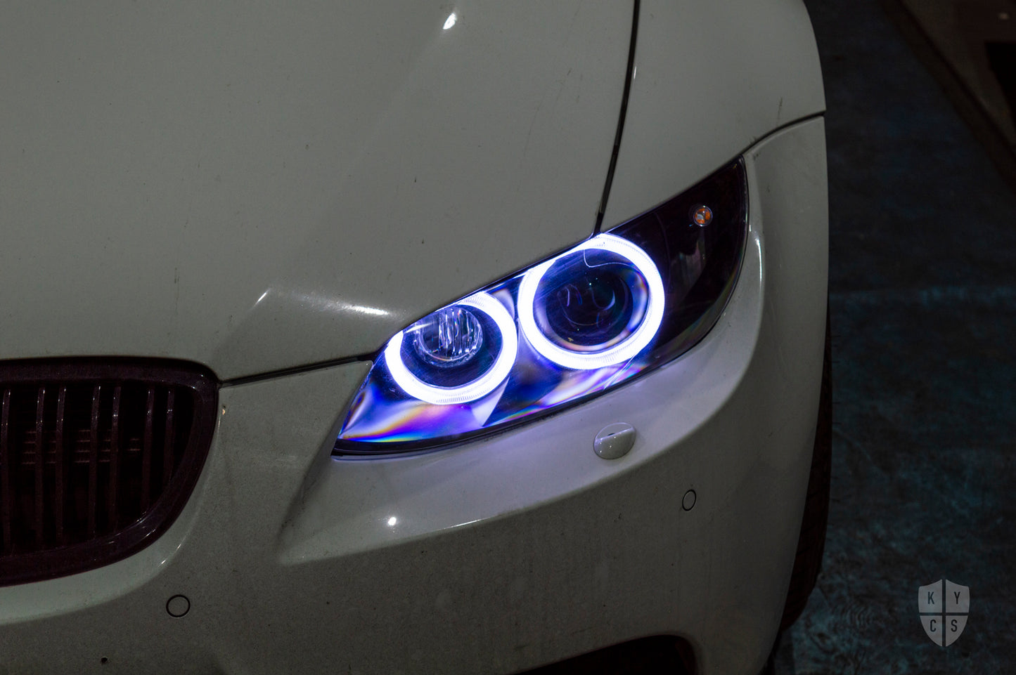 E9x M3 & E92 E93 - Round Angel Eyes (3 Series & M3 Xenon Headlights)
