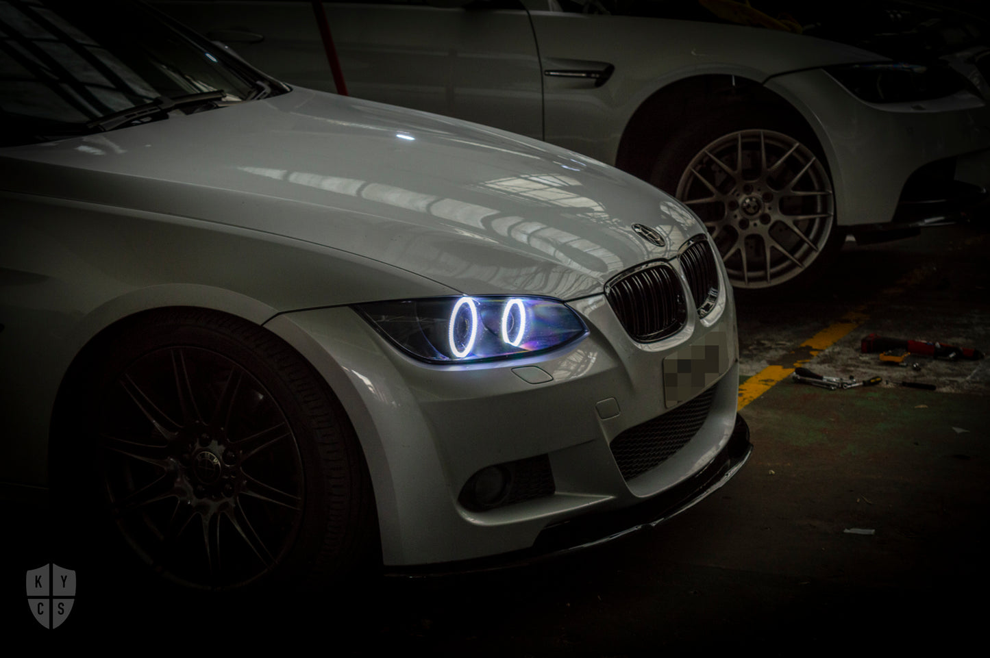 Prebuilt - E9x M3, E92/E93 Pre LCI (KYCS Full Circle Thin & Bright Angel Eyes)