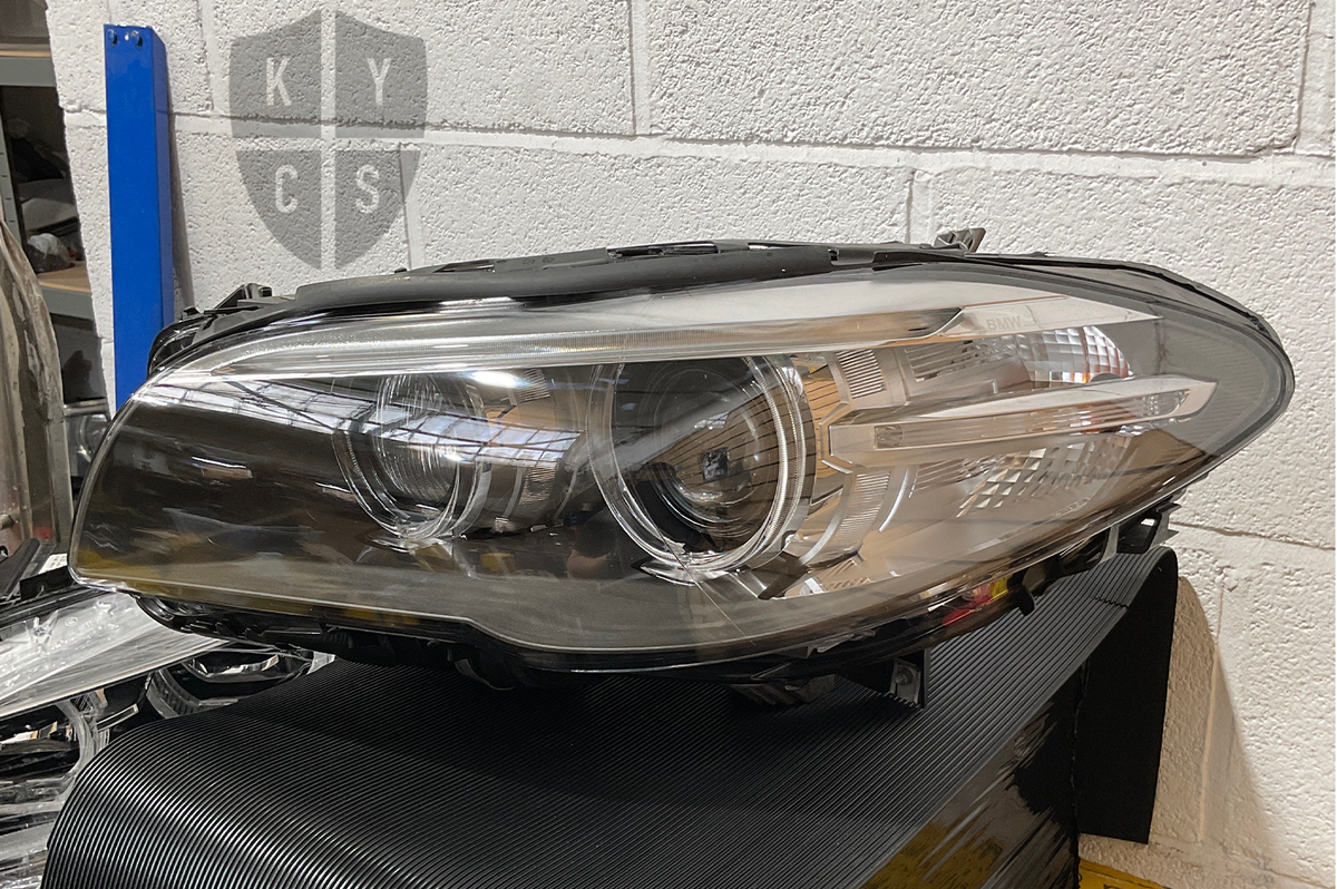 BMW 5 Series F10 F11 F07 Headlight Refurbishment & Repair From Water Damage