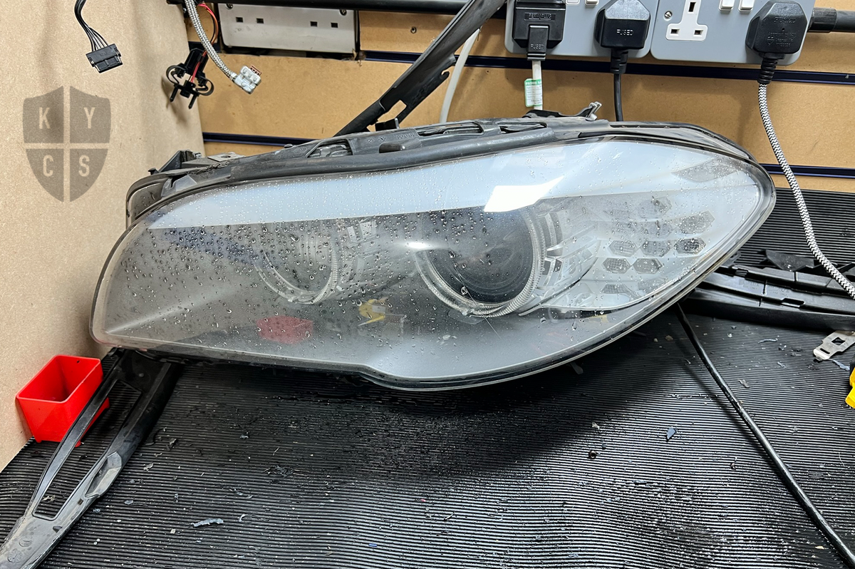 BMW 5 Series F10 F11 F07 Headlight Refurbishment & Repair From Water Damage