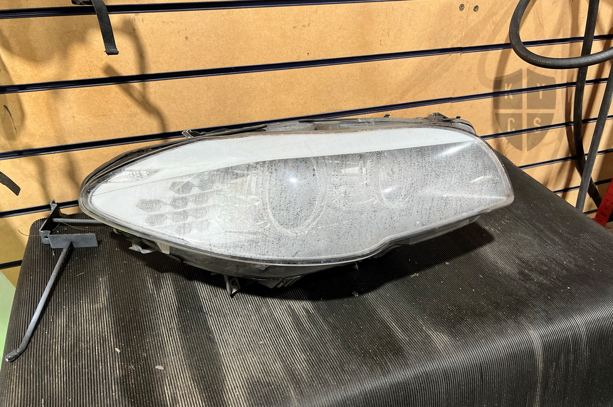 BMW 5 Series F10 F11 F07 Headlight Refurbishment & Repair From Water Damage