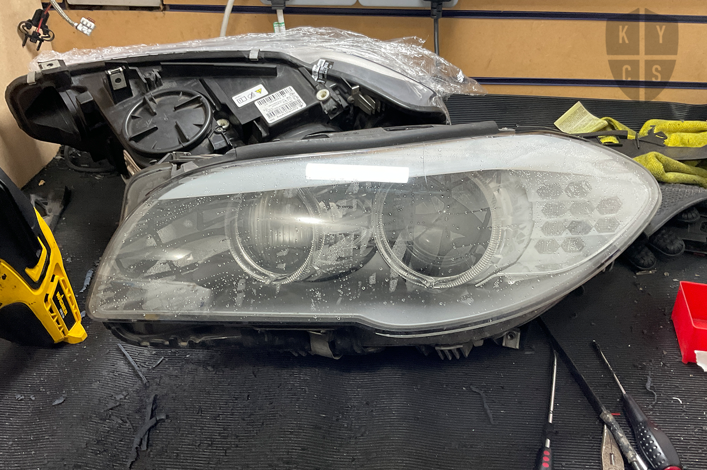 BMW 5 Series F10 F11 F07 Headlight Refurbishment & Repair From Water Damage