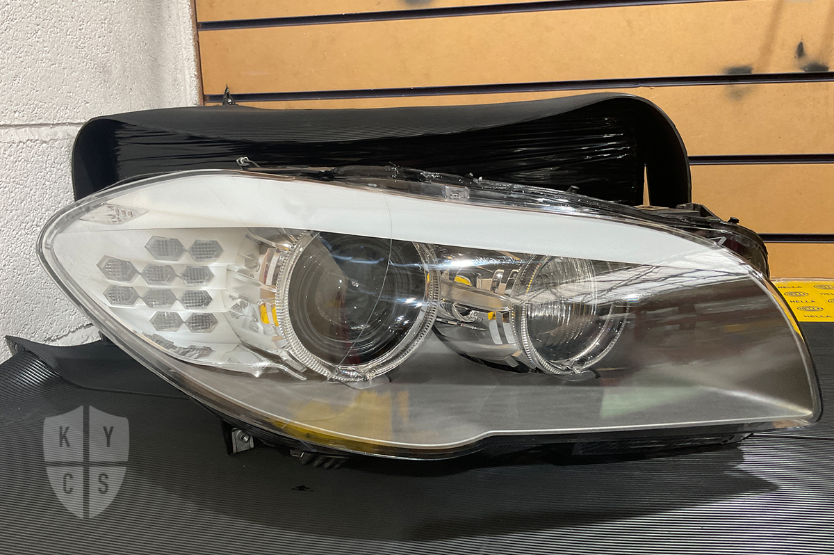 BMW 5 Series F10 F11 F07 Headlight Refurbishment & Repair From Water Damage