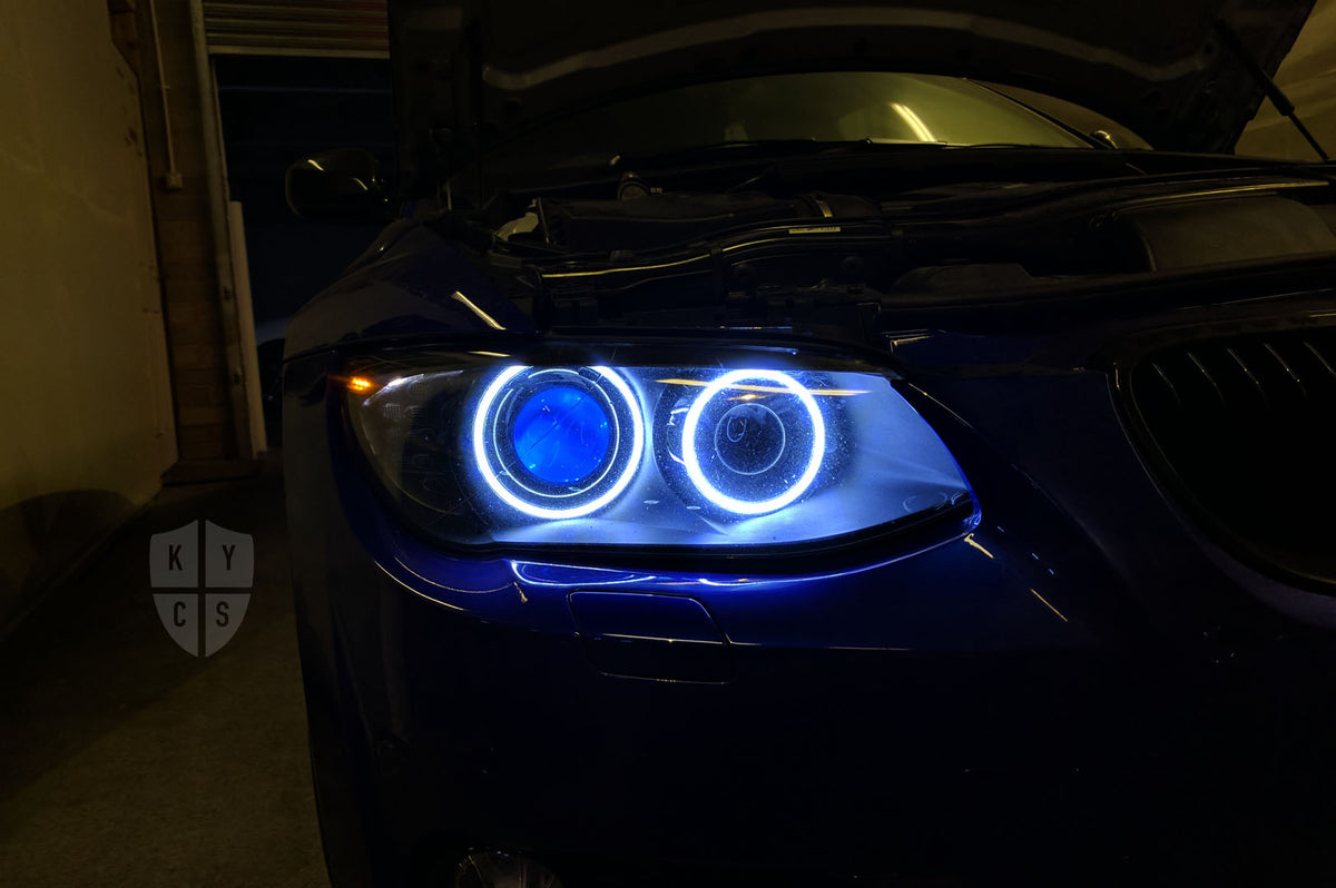 E92 E93 LCI - Round Angel Eyes (3 Series Xenon Headlights)