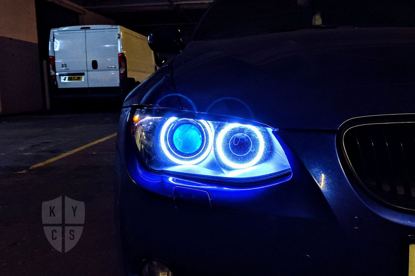 E92 E93 LCI - Round Angel Eyes (3 Series Xenon Headlights)