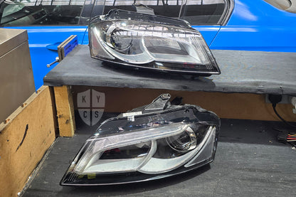 New replacement headlight lens for Audi A3 S3 RS3 8P facelift (2008 to 2013) (view 2): headlight lens replacement for cracked, yellowed or damaged lenses, headlight repair
