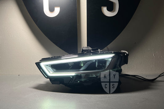 Audi A3 S3 RS3 (8V) Headlight Refurbishment & Repair From Burnt Yellowing LED DRL