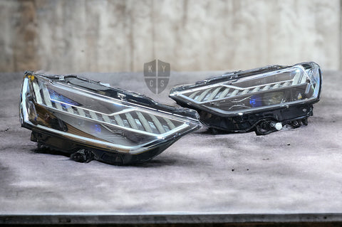 New replacement headlight lens for Audi A7 S7 RS7 4K8 (2018 onwards): headlight lens replacement for cracked, yellowed or damaged lenses, headlight repair