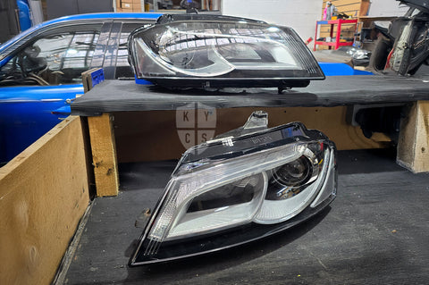 New replacement headlight lens for Audi A3 S3 8P pre-facelift (2003 to 2008): headlight lens replacement for cracked, yellowed or damaged lenses, headlight repair