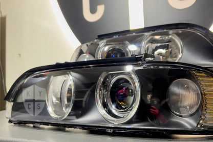 BMW 5 Series E39 Refurbishment Including New Lenses, Adjusters, and bi-LED projectors