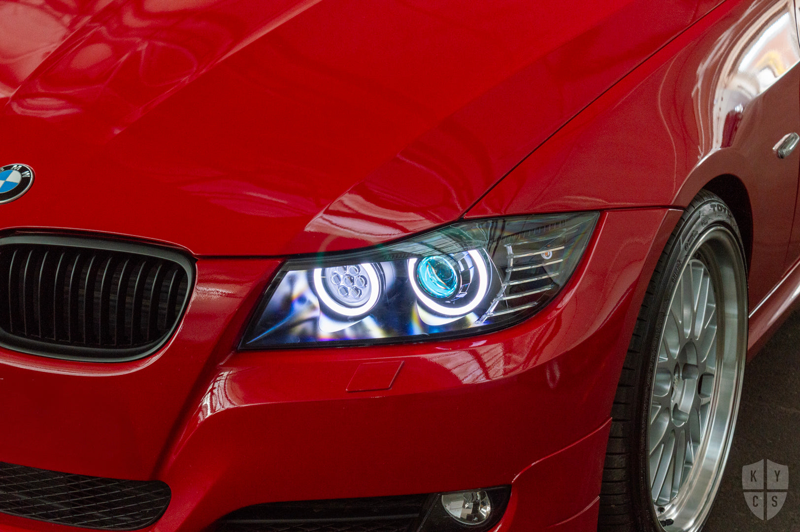 E90 E91 LCI - Round Angel Eyes (3 Series Halogen Headlights)