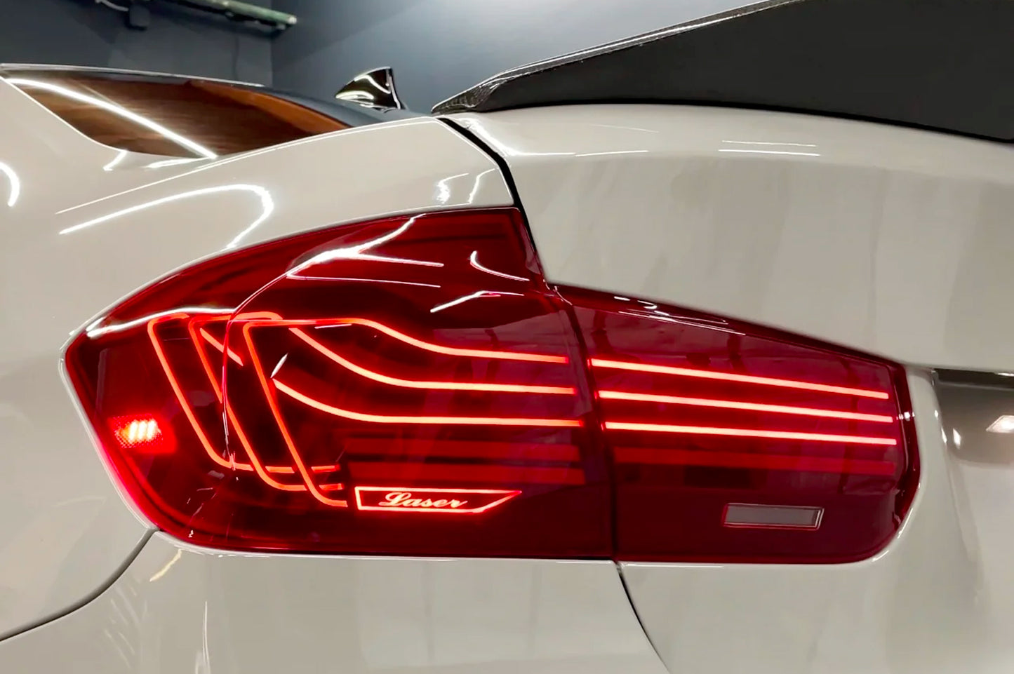 BayOptiks - BMW F30 3 Series & M3 Tail Lights - CSL Laser Style (Red)