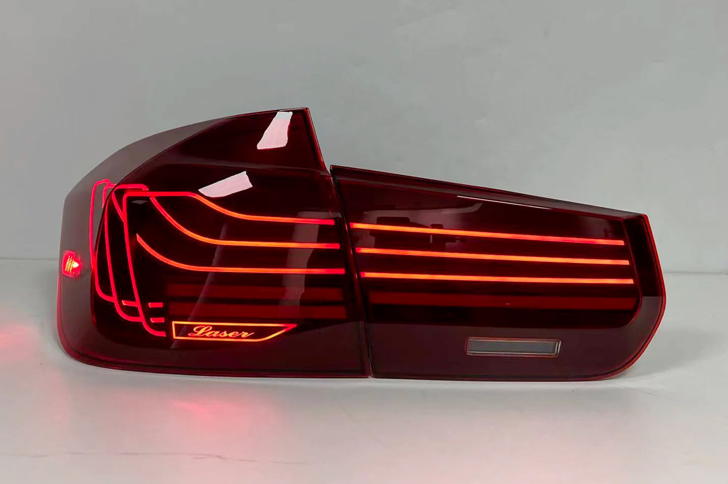 BayOptiks - BMW F30 3 Series & M3 Tail Lights - CSL Laser Style (Red)