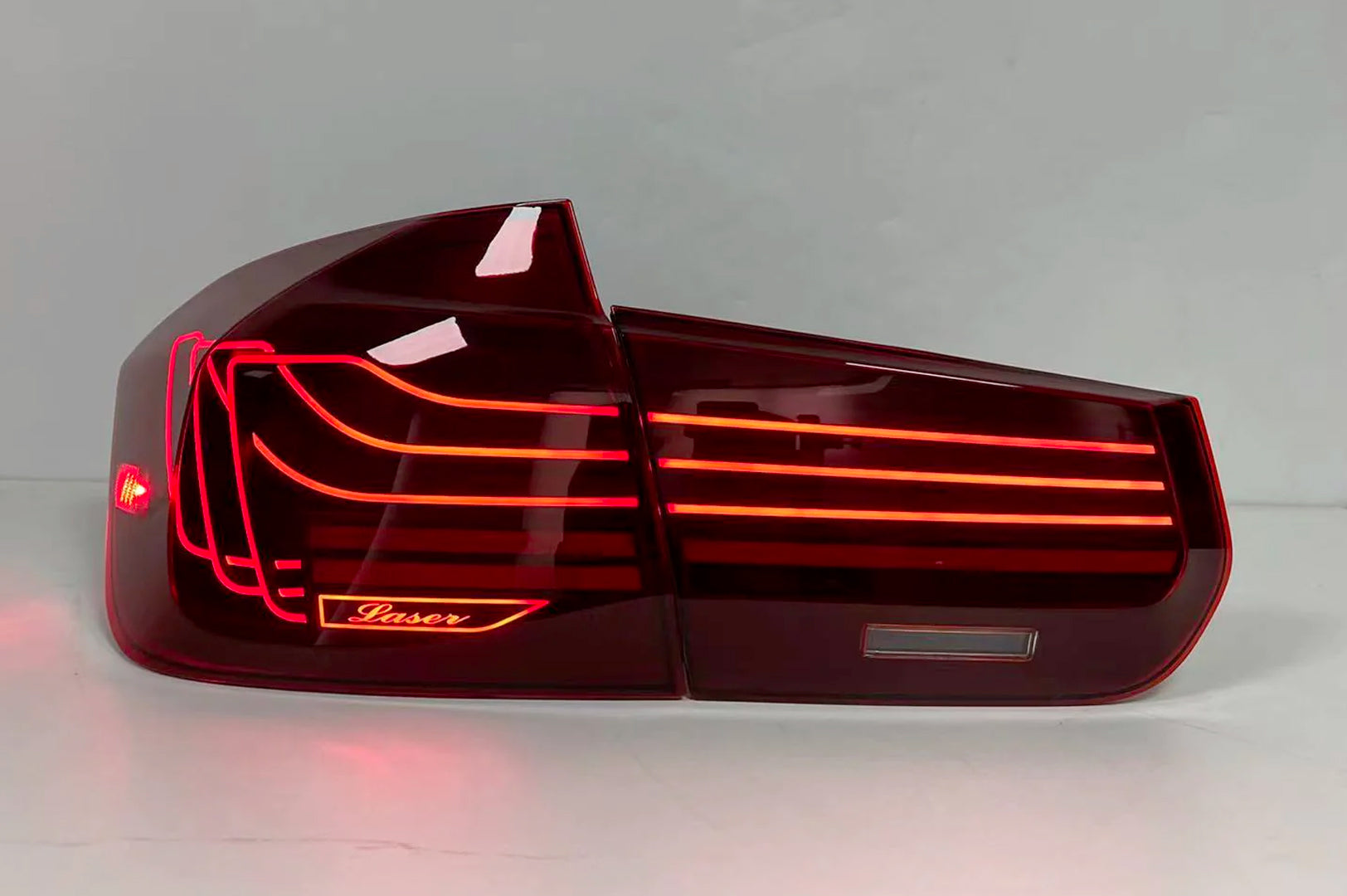 BayOptiks - BMW F30 3 Series & M3 Tail Lights - CSL Laser Style (Red ...