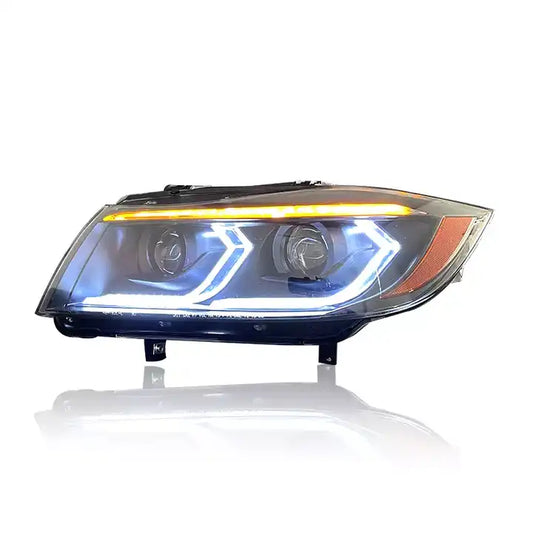 BMW 3 Series (E90 E91) - Complete Replacement Angel Eye Headlights (F90 Sequential Style)