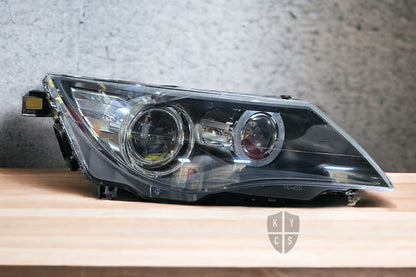 New replacement headlight lens for BMW 6 Series & M6 E63 E64 pre-facelift (2004 to 2007) (view 1): headlight lens replacement for cracked, yellowed or damaged lenses, headlight repair