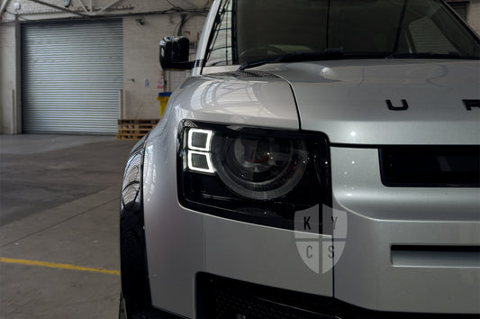 Land Rover New Defender (L663 2020+) Refurbishment & Repair From Burnt/Yellowing Failed Signature Ring LED DRL