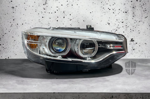 New replacement headlight lens for BMW 4 Series & M3 M4 F32 F33 F36 F80 F82 F83 pre-facelift (2013 to 2017) (view 1): headlight lens replacement for cracked, yellowed or damaged lenses, headlight repair