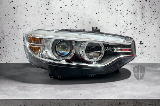 BMW 4 Series & M3 M4 (F32 F33 F36 F80 F82 F83 Pre LCI) headlight with a new replacement lens, by KYCS