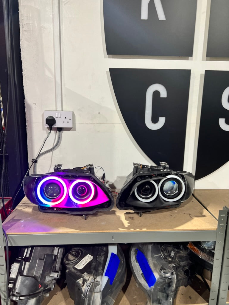 Prebuilt - E9x M3, E92/E93 Pre LCI (KYCS Full Circle Colour Chasing Angel Eyes)