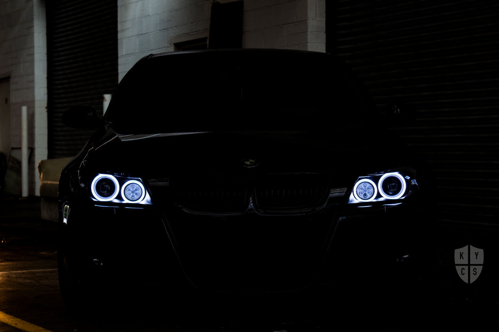 Headlight options on the above vehicle: KYCS (white) angel eyes | Classic blackout | Upgraded high beam (high beam LED unit array style) | New headlight plastic lenses/covers | LED indicators