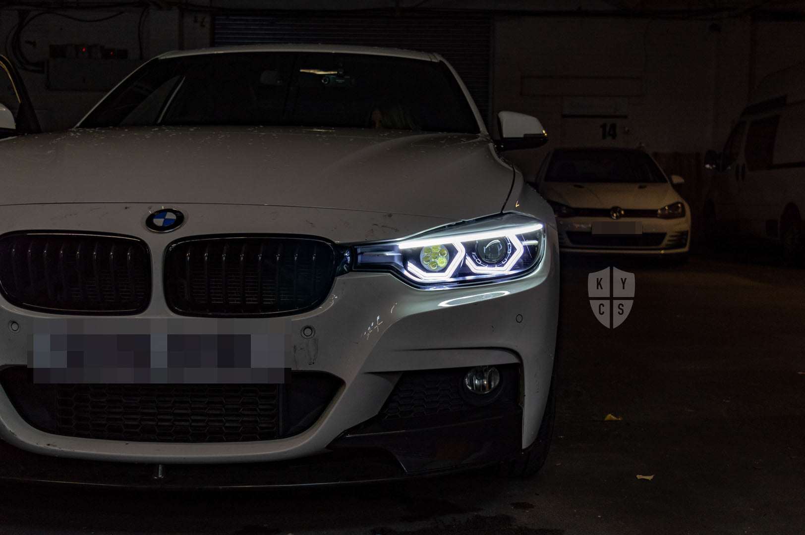 Select the following options to get the same headlights pictured above: BavGruppe Design Vision Angel Eyes (White) | Modern Blackout Paintwork | Bi-LED 2.5" Projector With LED Bulb | High Beam LED Unit (Array Style) | LED Eyebrow Strip (Switchback) | New Lenses | LED Indicators