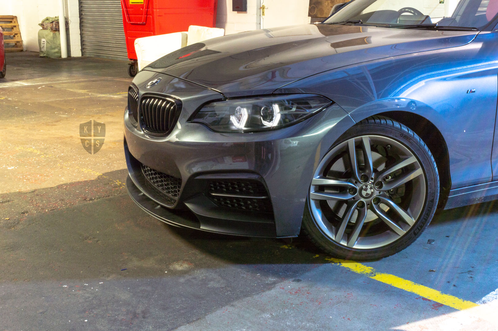 BMW 2 Series E87 & F22 F23 F87 (Pre LCI Halogen) Custom Headlights. Equipped With The Following Options: BavGruppe Design Vision Angel Eyes (White) | Bi-LED Projector | LED High Beam Array | New Lenses
