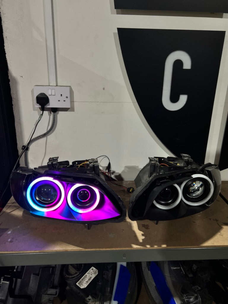 Prebuilt - E9x M3, E92/E93 Pre LCI (KYCS Full Circle Colour Chasing Angel Eyes)