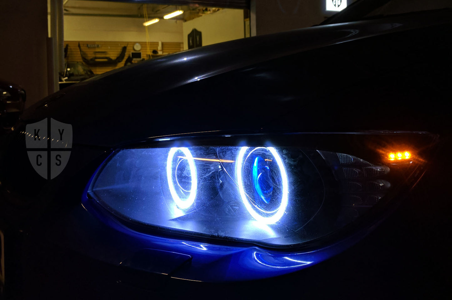 E92 E93 LCI - Round Angel Eyes (3 Series Xenon Headlights)