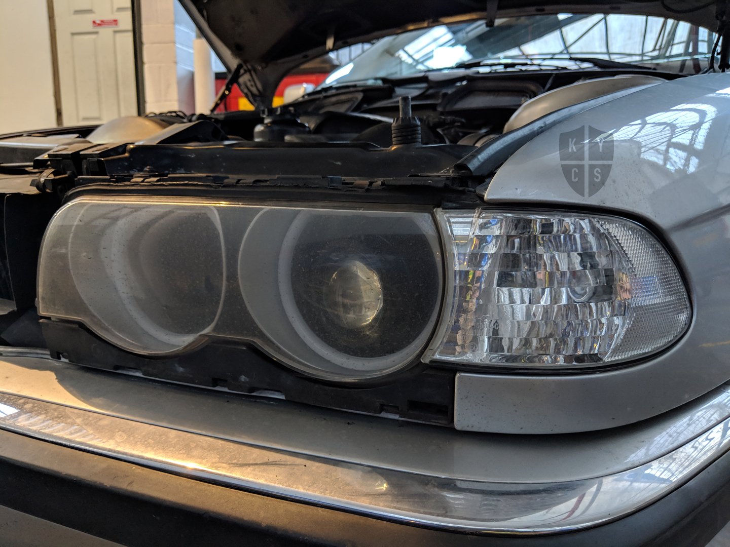E38 Round Angel Eyes (7 Series Halogen Headlights)