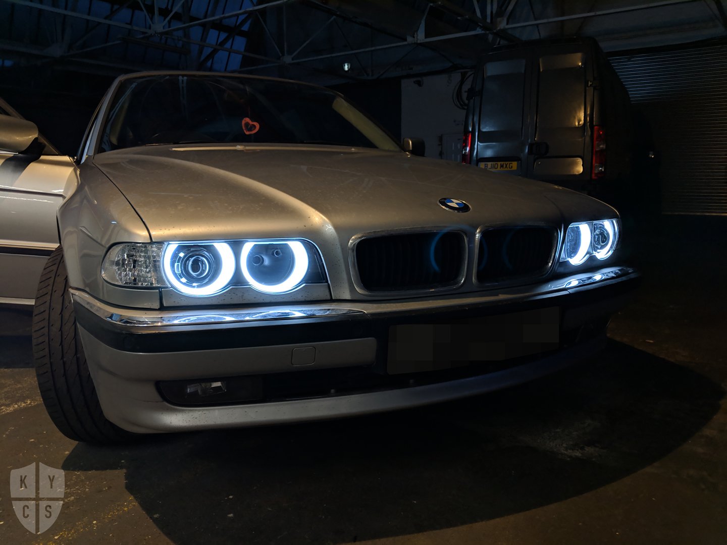 E38 Round Angel Eyes (7 Series Halogen Headlights)