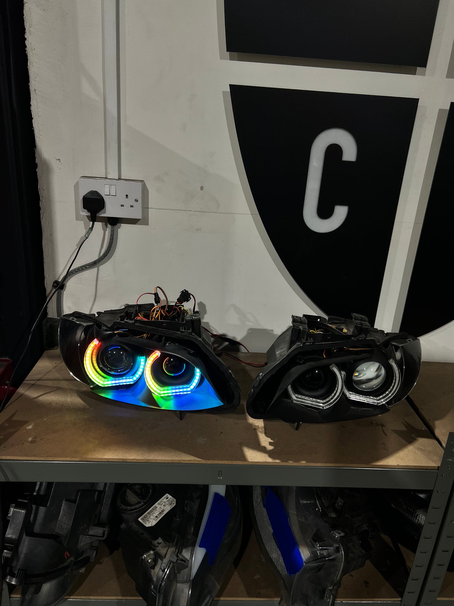 Prebuilt - E9x M3, E92/E93 Pre LCI (KYCS 3/4 DTM Colour Chasing Angel Eyes)