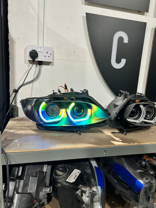 Available Now - E9x M3, E92/E93 Pre LCI (KYCS 3/4 DTM Colour Chasing Angel Eyes)